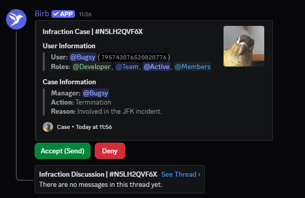 Infractions preview