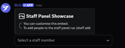 Staff Panel preview